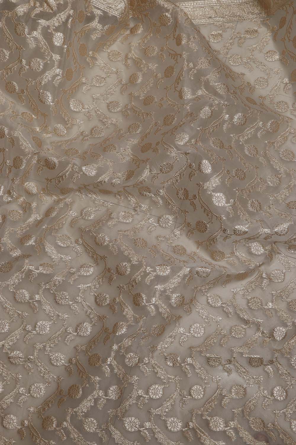 Stunning Dyeable Banarasi Organza Silk Unstitched Lehenga Set - Luxurion World