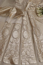 Stunning Dyeable Banarasi Organza Silk Unstitched Lehenga Set - Luxurion World