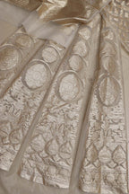 Stunning Dyeable Banarasi Organza Silk Unstitched Lehenga Set - Luxurion World