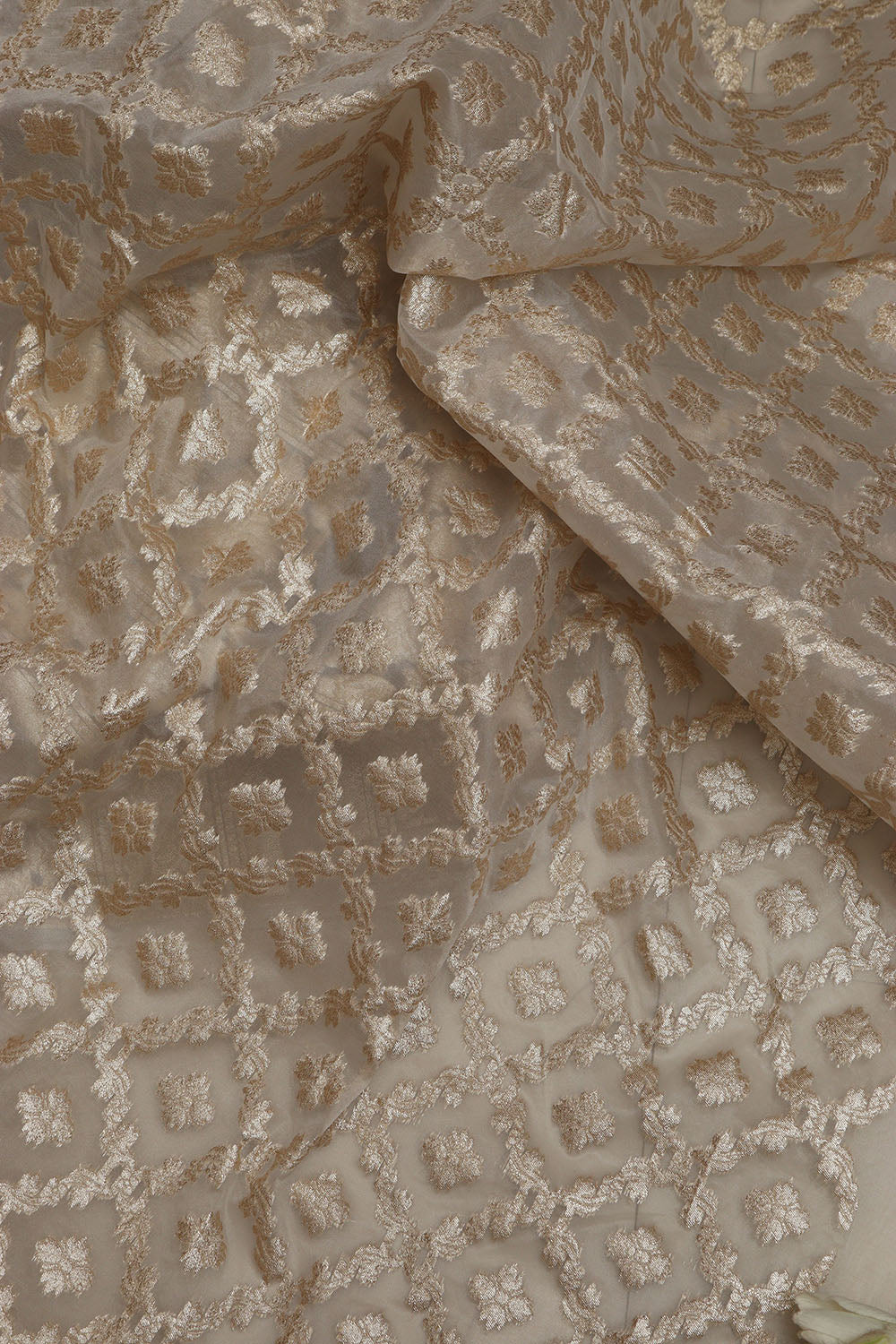 Stunning Dyeable Banarasi Organza Silk Unstitched Lehenga Set - Luxurion World