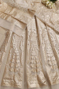 Stunning Dyeable Banarasi Organza Silk Unstitched Lehenga Set - Luxurion World