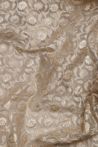 Stunning Dyeable Banarasi Organza Silk Unstitched Lehenga Set - Luxurion World