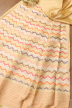 Pastel Pure Katan Silk Handloom Banarasi Lehenga - Luxurion World