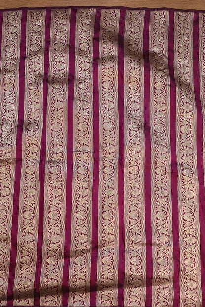 Opulent Purple Banarasi Pure Katan Silk Lehenga Set - Luxurion World