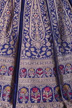 Royal Blue Banarasi Silk Lehenga Set - Luxurion World