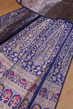 Royal Blue Banarasi Silk Lehenga Set - Luxurion World