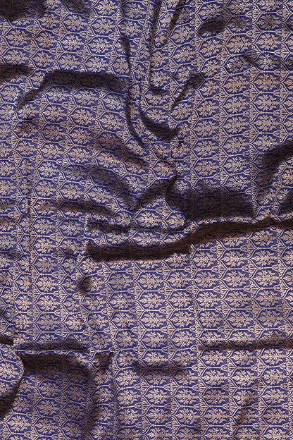 Royal Blue Banarasi Silk Lehenga Set - Luxurion World