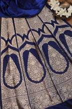 Royal Blue Banarasi Silk Lehenga Set - Pure Elegance - Luxurion World
