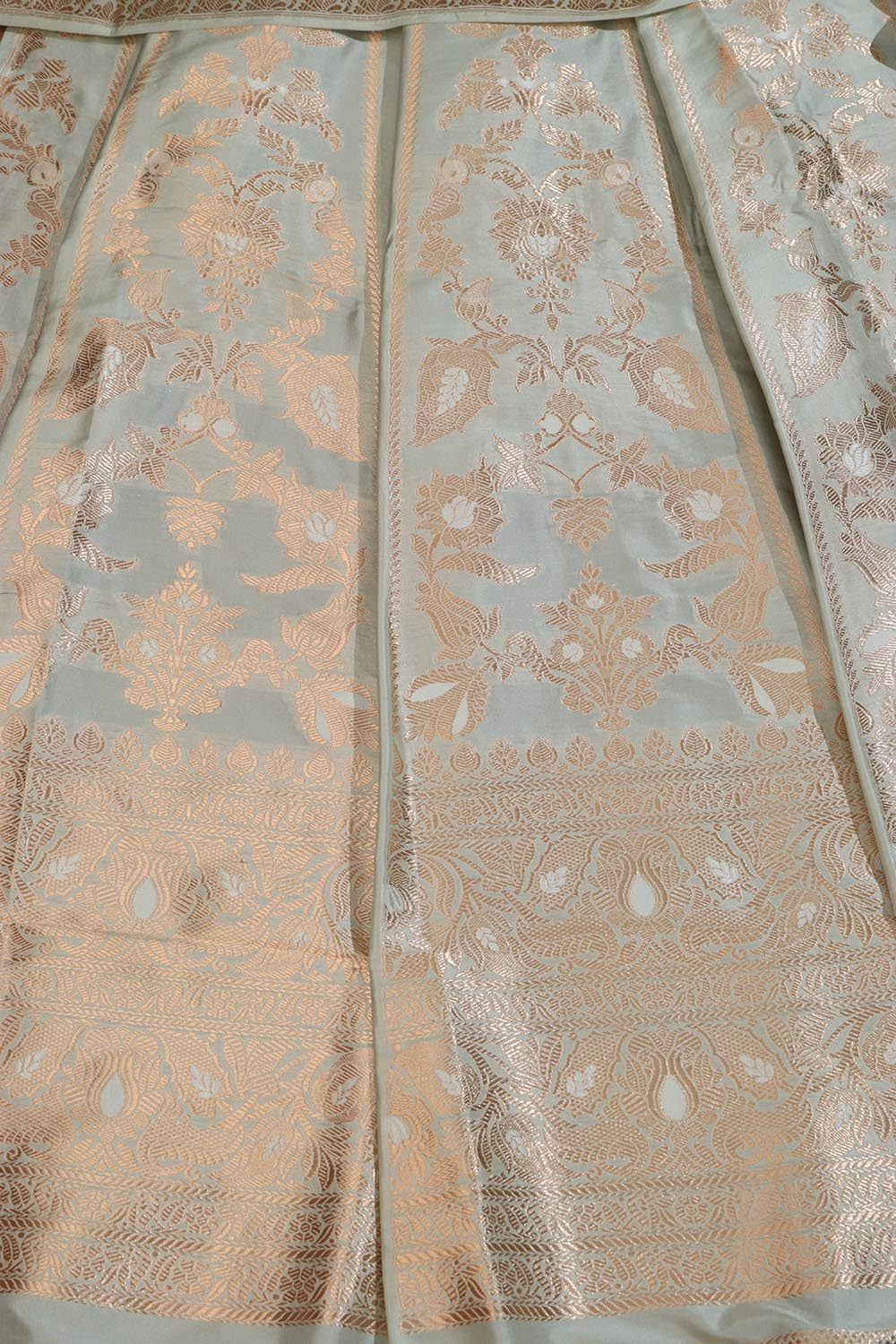 Pastel Banarasi Silk Lehenga Set - Exquisite Elegance - Luxurion World