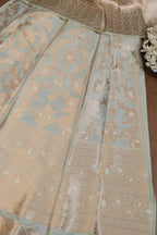 Pastel Banarasi Silk Lehenga Set - Exquisite Elegance - Luxurion World