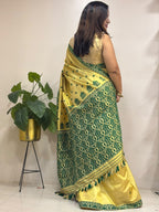 Pastel Handloom Assamese Pat Mulberry Tussar Silk Saree