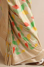 Exquisite Multicolor Banarasi Handloom Pure Katan Silk Rangkat Saree - Luxurion World