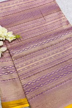 Purple Handloom Banarasi Pure Katan Silk Saree