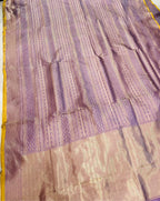 Purple Handloom Banarasi Pure Katan Silk Saree