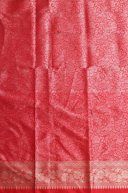 Exquisite Banarasi Handloom Pure Katan Silk Rangkat Saree - Luxurion World