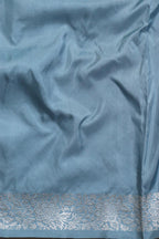 Exquisite Blue Handloom Banarasi Pure Katan Silk Kadwa Saree - Luxurion World