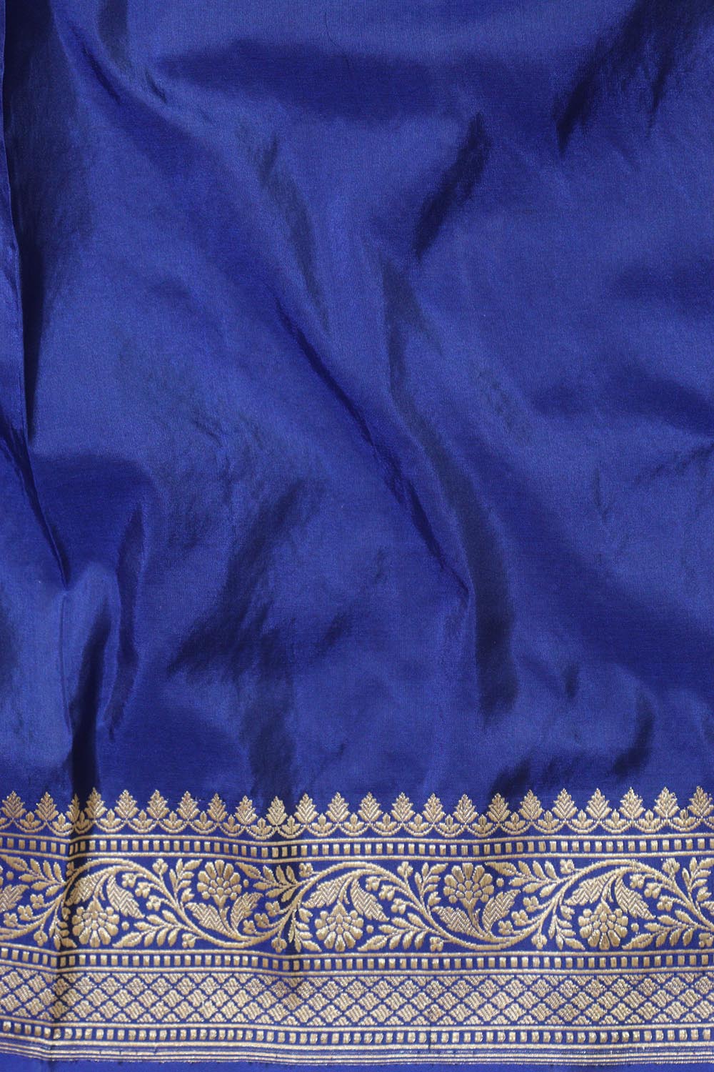Elegant Blue Handloom Banarasi Pure Katan Silk Kadwa Meenakari Saree - Luxurion World