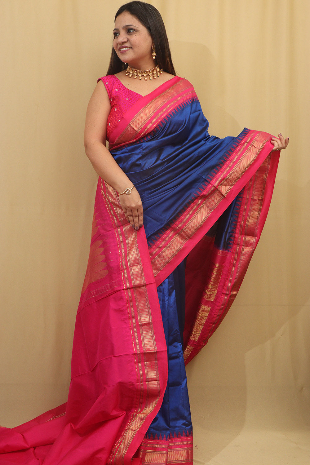 Blue Ilkal Pure Silk Saree: Elegant and Timeless - Luxurion World