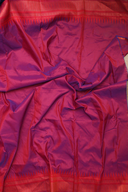 Elegant Blue Shot Ilkal Silk Saree - Luxurion World