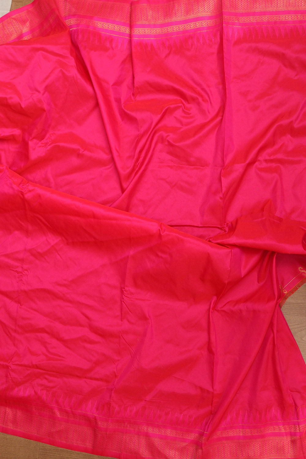 Stunning Orange Ilkal Silk Saree - Elegant and Timeless - Luxurion World