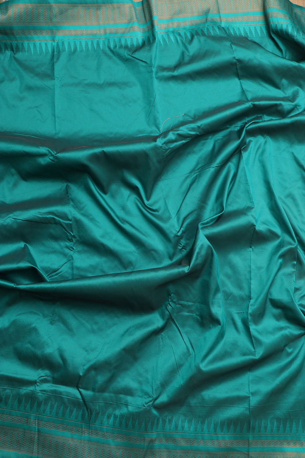 Stunning Green Ilkal Silk Saree - Perfect for Any Occasion - Luxurion World