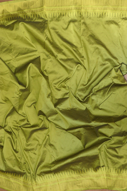 Stunning Green Ilkal Silk Saree - Elegant and Timeless - Luxurion World