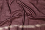 Exquisite Brown Kantha Hand Embroidered Gachi Tussar Silk Saree - Luxurion World