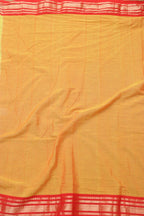 Yellow Paithani Handloom Pure Cotton Saree - Luxurion World