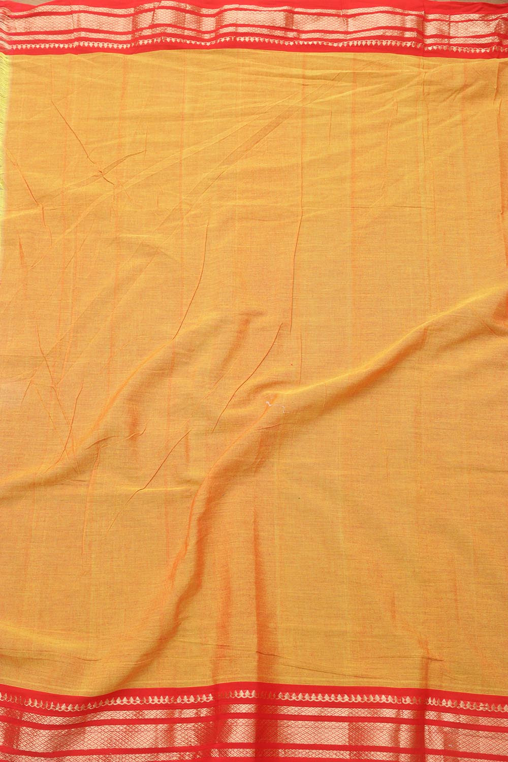 Yellow Paithani Handloom Pure Cotton Saree - Luxurion World