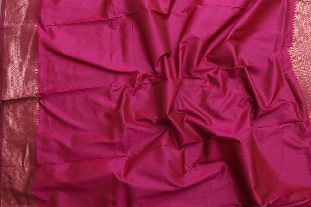 Regal Purple Paithani Silk Saree with Maharani Pallu - Luxurion World