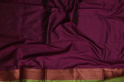 Stunning Green Paithani Silk Saree With Maharani Pallu - Luxurion World