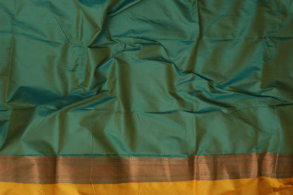 Yellow Paithani Silk Saree With Maharani Pallu - Luxurion World