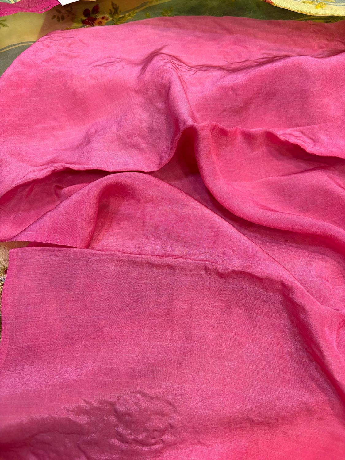 Multicolor Digital Printed Organza Saree With Hand Cutdana Work - Luxurion World