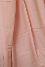 Peach Hand Applique Work Cotton Two Piece Unstitched Suit Set - Luxurion World