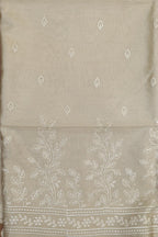 Pastel Digital Printed Chanderi Silk Embroidered Three Piece Suit Set - Luxurion World