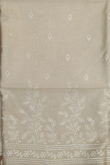 Pastel Digital Printed Chanderi Silk Embroidered Three Piece Suit Set - Luxurion World