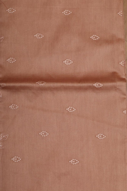 Orange Digital Printed Chanderi Silk Embroidered Three Piece Suit Set - Luxurion World