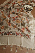 Pastel Digital Printed Chanderi Silk Embroidered Three Piece Suit Set - Luxurion World