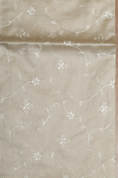 Pastel Digital Printed Chanderi Silk Embroidered Three Piece Suit Set - Luxurion World