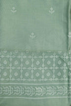Blue Digital Printed Chanderi Silk Embroidered Three Piece Suit Set - Luxurion World
