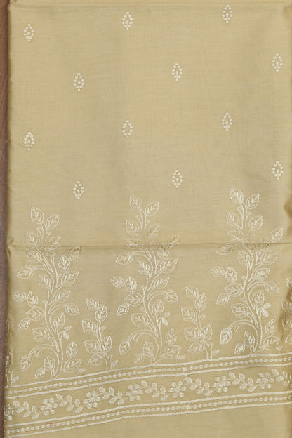 Yellow Digital Printed Chanderi Silk Embroidered Three Piece Suit Set - Luxurion World