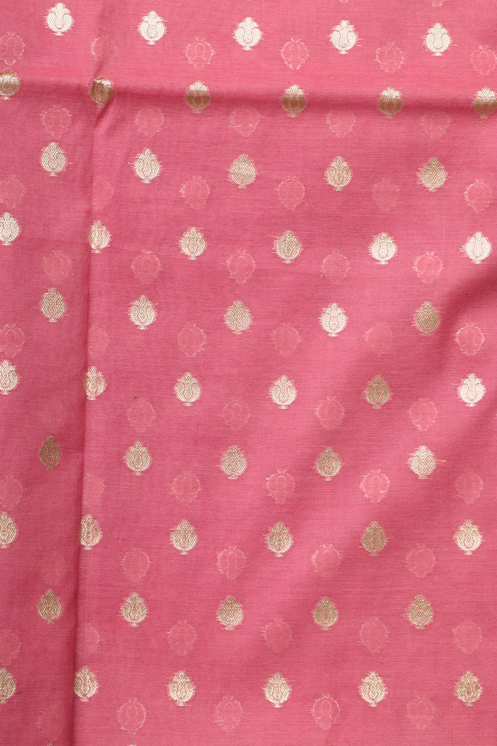 Stunning Pink Banarasi Chanderi Silk Three Piece Unstitched Suit Set - Luxurion World