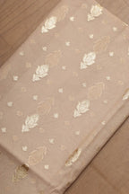 Pastel Banarasi Chanderi Silk Three Piece Unstitched Suit Set - Luxurion World