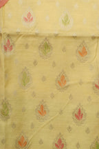 Stunning Multicolor Banarasi Chanderi Silk Brush Dye Three Piece Unstitched Suit Set - Luxurion World