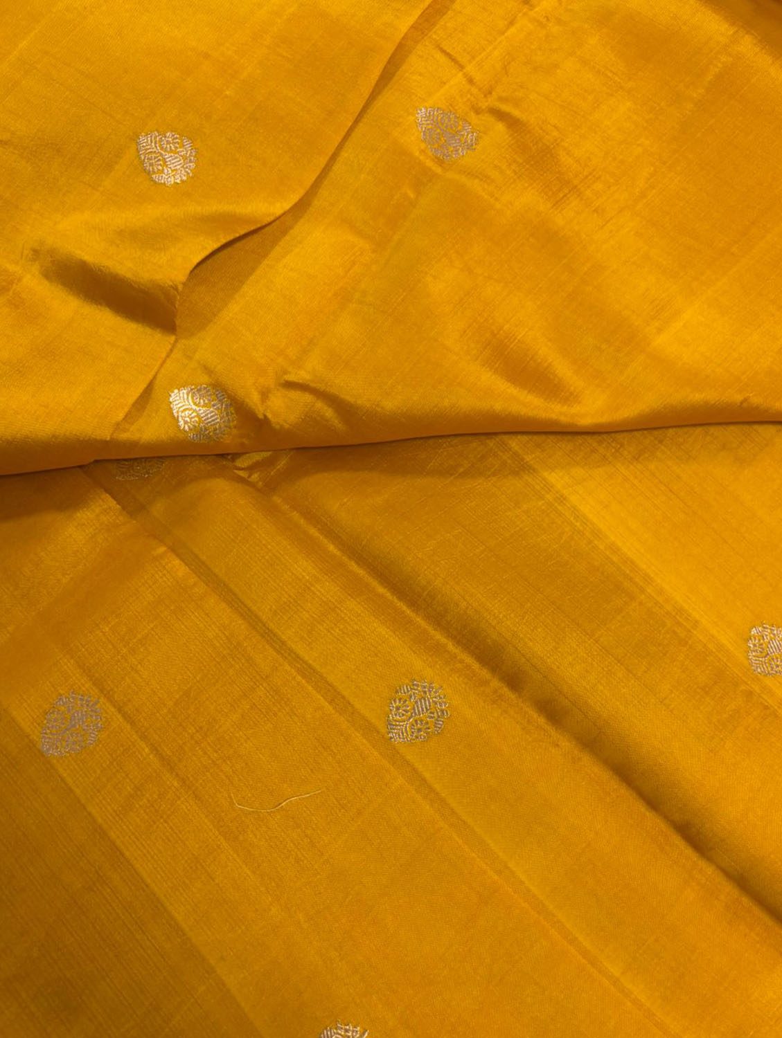 Yellow Banarasi Pure Chiniya Silk Two Piece Unstitched Suit Set With Kora Silk Dupatta - Luxurion World
