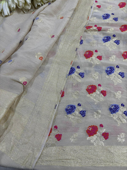 Exquisite Dyeable Banarasi Pure Moonga Silk Meenakari Two Piece Unstitched Suit Set - Luxurion World