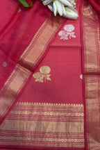 Stunning Pink Banarasi Pure Muslin Cotton Kadwa Sona Roopa Three Piece Suit Set - Luxurion World