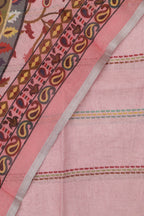 Chic Pink Linen Digital Printed Three Piece Suit Set - Luxurion World
