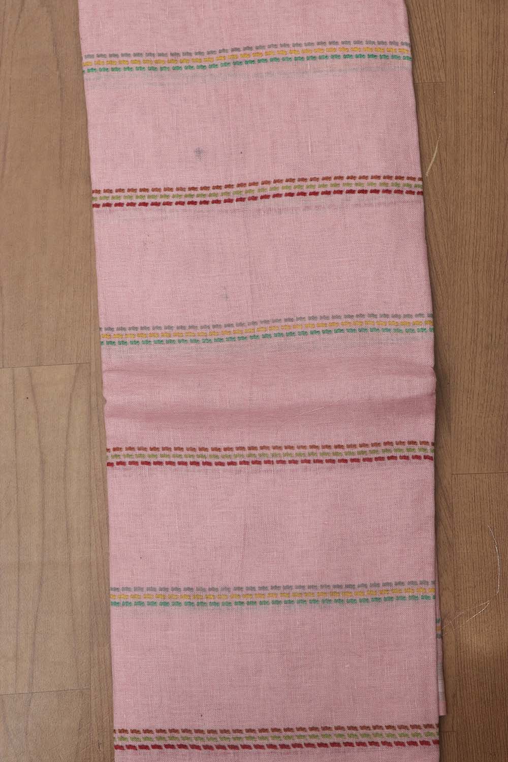 Chic Pink Linen Digital Printed Three Piece Suit Set - Luxurion World