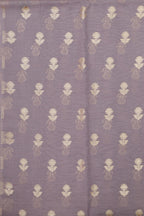 Elegant Purple Banarasi Chanderi Silk Three Piece Unstitched Suit Set - Luxurion World